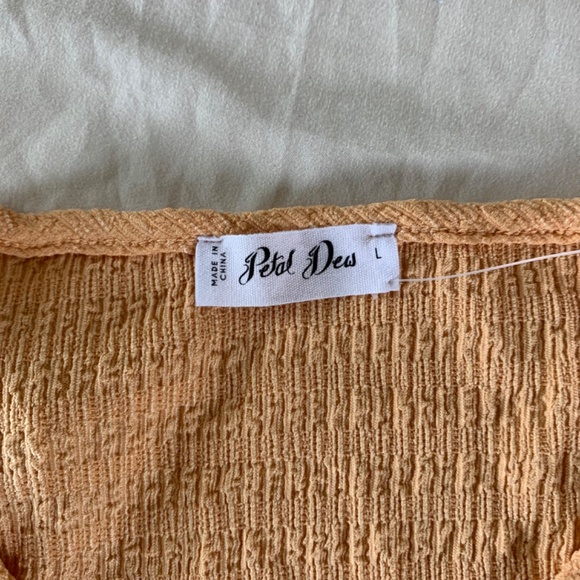 Petal Dew‎ Textured V-Neck Flounce Sleeve Dress Large - Picture 5 of 10